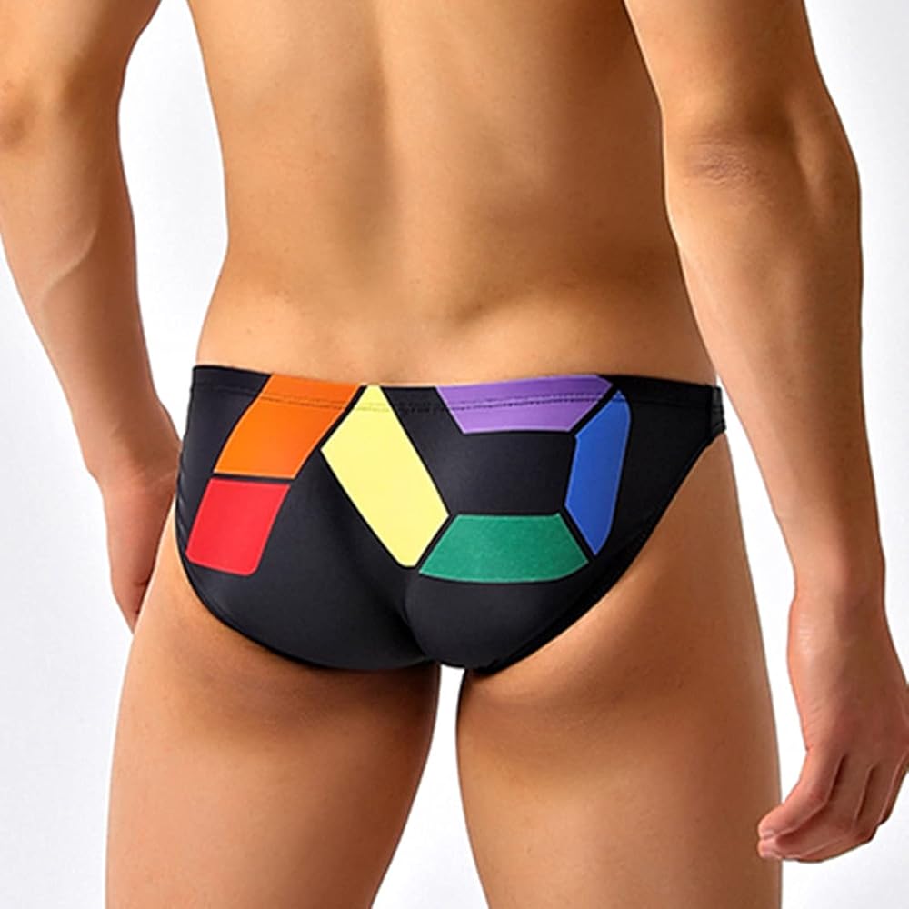 Amazon.co.jp: セクシーな男性スイムブリーフビキニ水着水泳幹部